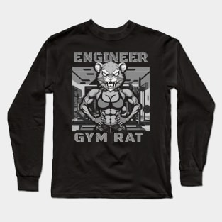 Engineer gym rat female Long Sleeve T-Shirt